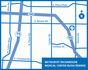 Methodist Richardson Medical Center Map Bush/Renner